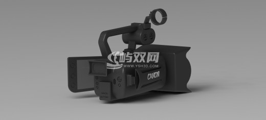 佳能摄像机（XA30）外形3D图纸缩略图